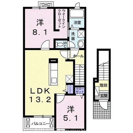 ナリッシュＬｅｅ　Ⅲの物件間取画像